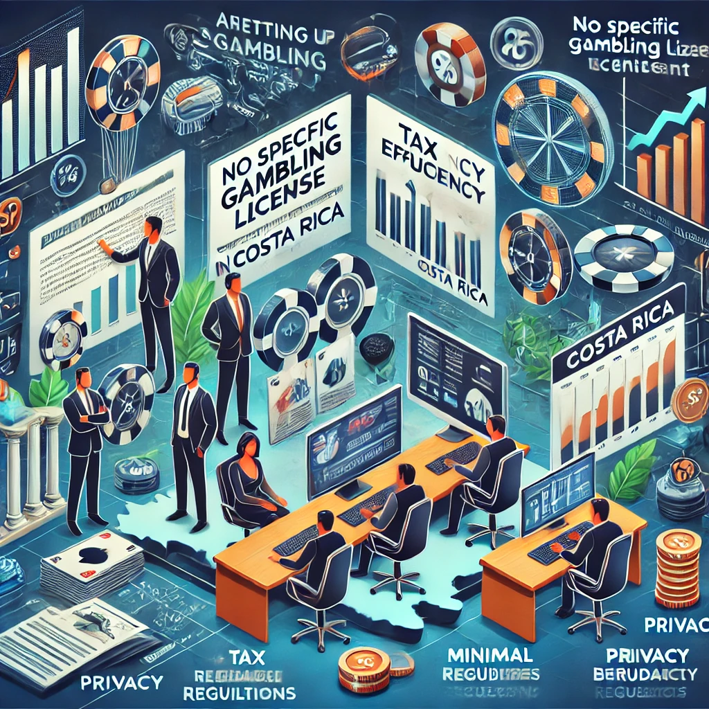 Incorporação de Empresas de Jogos de Azar na Costa Rica